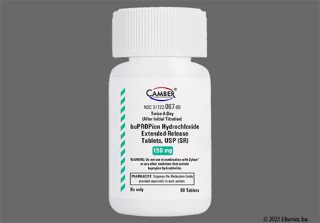 Bupropion Hydrochloride 150mg Extended-Release (SR) Tablet package photo