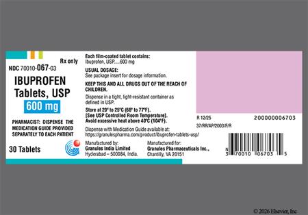 Ibuprofen 600mg Tablet