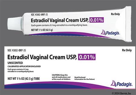Estradiol 0.01% Vaginal Cream package photo