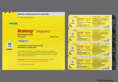 Aranesp 10mcg/0.4mL Solution for Injection package photo