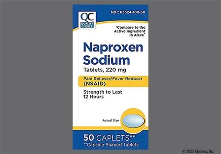 Quality Choice Naproxen Sodium 220mg Caplet package photo