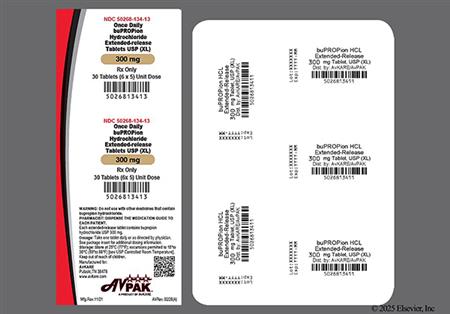 Bupropion Hydrochloride 300mg Extended-Release (XL) Tablet package photo