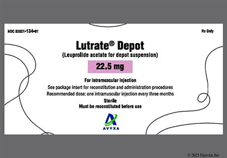 Lutrate Depot 3-Month 22.5mg Powder for Injection package photo