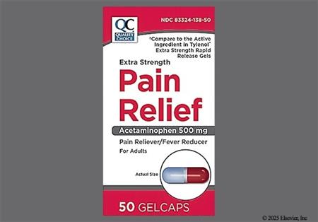 Quality Choice Pain Relief Extra Strength 500mg Gelcap