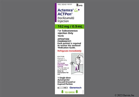 Actemra ACTPen 162mg/0.9mL Solution for Injection package photo
