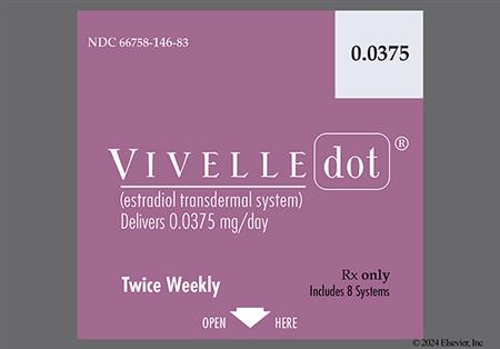 VIVELLE dot 0.0375mg/24hr Transdermal Patch System (Twice-Weekly) package photo