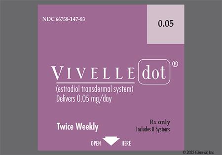 VIVELLE dot 0.05mg/24hr Transdermal Patch System (Twice-Weekly) package photo