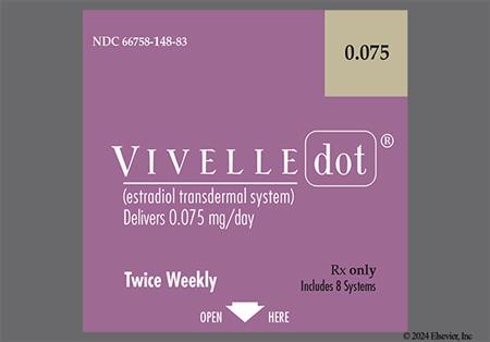 VIVELLE dot 0.075mg/24hr Transdermal Patch System (Twice-Weekly) package photo