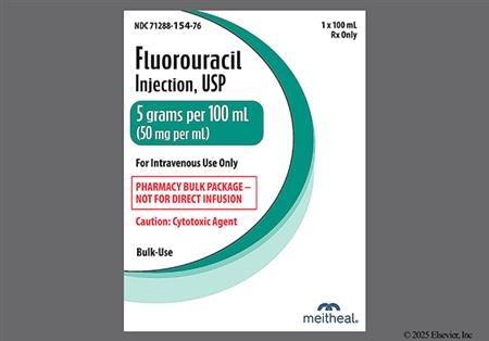 Fluorouracil 5g/100mL Bulk Solution for Injection package photo