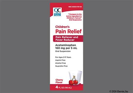 Quality Choice Children's Pain Relief 160mg/5mL Suspension (Cherry)