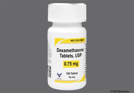 Dexamethasone 0.75mg Tablet package photo