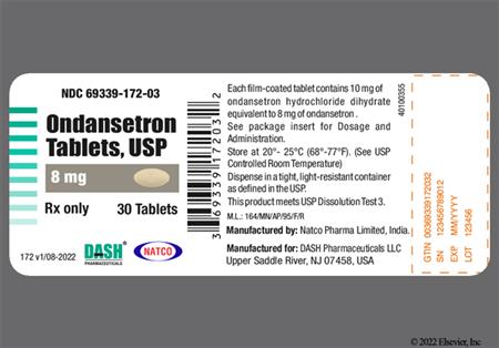 Ondansetron Hydrochloride 8mg Tablet package photo