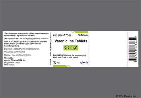 Varenicline 0.5mg Tablet package photo