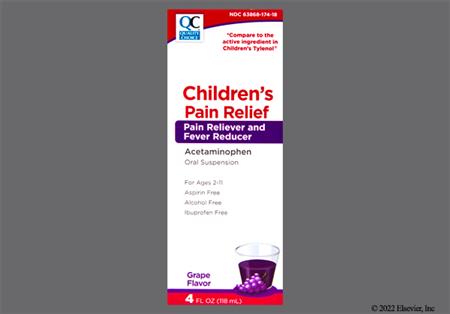 Quality Choice Children's Pain Relief 160mg/5ml Suspension (Grape) package photo