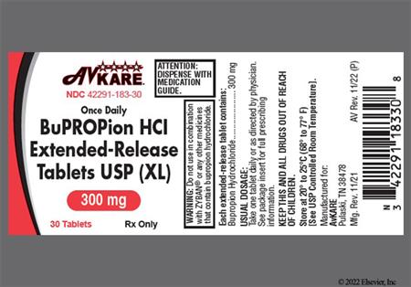 Bupropion Hydrochloride 300mg Extended-Release (XL) Tablet package photo