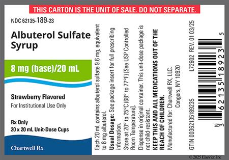 Albuterol Sulfate 8mg/20mL Syrup (Strawberry) package photo