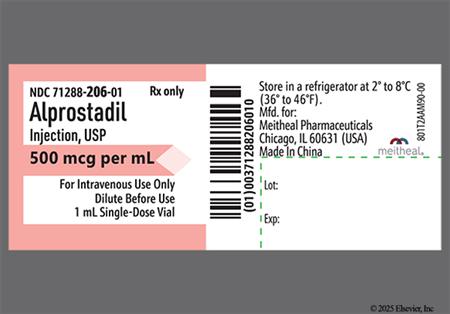 Alprostadil 500mcg/ml Solution for Injection package photo
