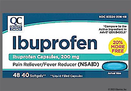 Quality Choice Ibuprofen 200mg Softgel package photo
