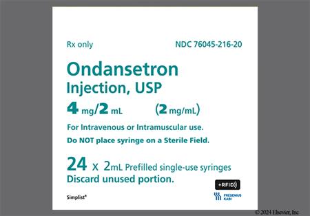 Simplist Ondansetron Hydrochloride 4mg/2ml +RFID Prefilled Syringe Solution for Injection package photo