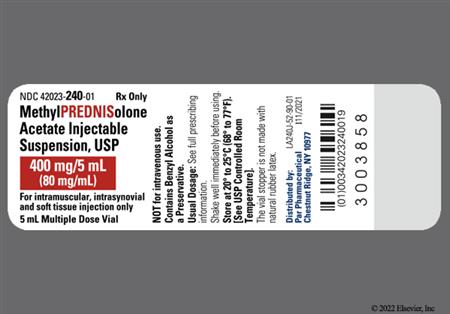Methylprednisolone Acetate 80mg/mL Suspension for Injection package photo