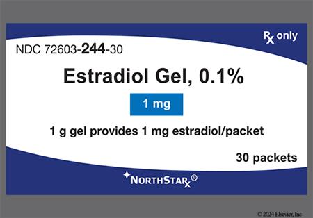 Estradiol 0.1% Transdermal Gel (1mg/day) package photo