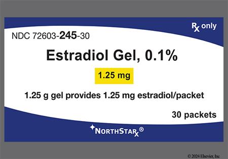 Estradiol 0.1% Transdermal Gel (1.25mg/day) package photo