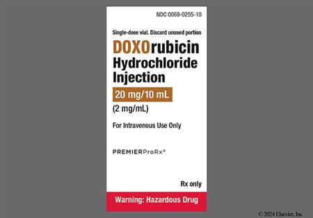 Doxorubicin Hydrochloride 20mg/10mL Solution for Injection (PREMIER ProRx) package photo
