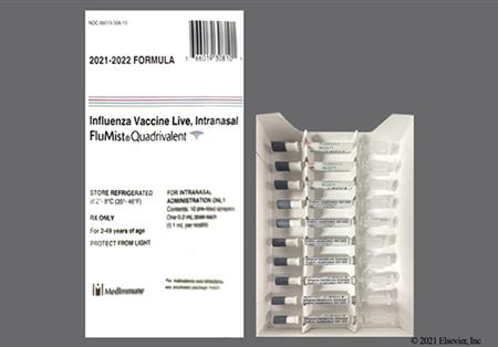 FluMist 2021-2022 Formula Nasal Spray package photo