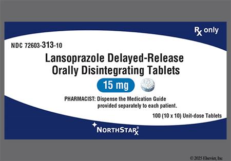 Lansoprazole 15mg Delayed-Release Orally Disintegrating Tablet package photo