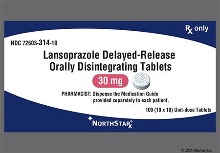 Lansoprazole 30mg Delayed-Release Orally Disintegrating Tablet package photo