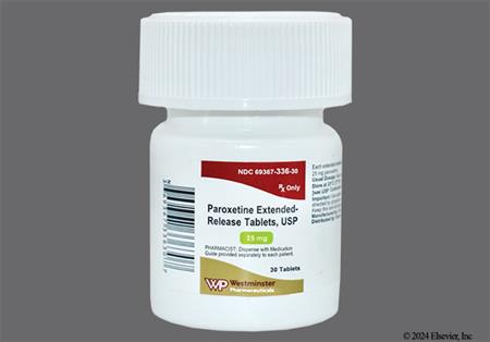 Paroxetine Hydrochloride 25mg Extended-Release Tablet package photo