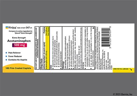 Acetaminophen Extra Strength 500mg Caplet