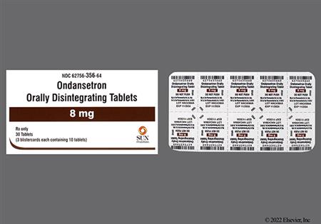 Ondansetron 8mg Orally Disintegrating Tablet package photo