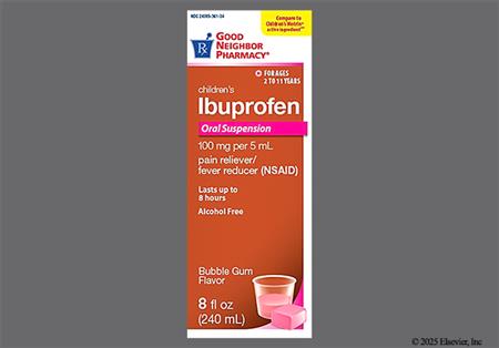 GNP Children's Ibuprofen 100mg/5mL Suspension (Bubblegum)
