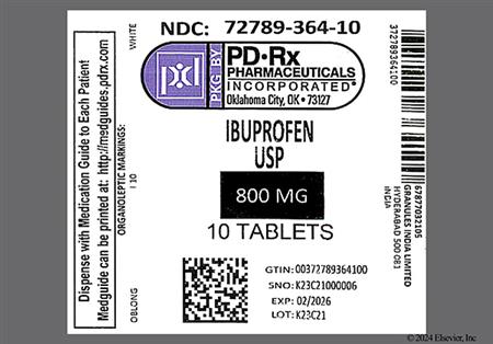Ibuprofen 800mg Tablet package photo