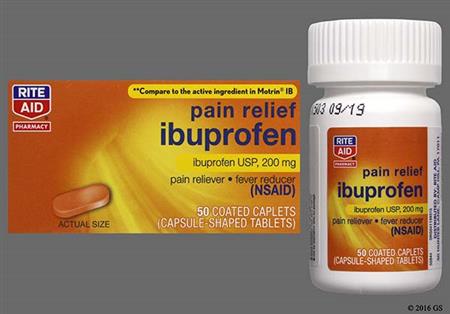 RITE AID Ibuprofen Pain Relief 200mg Caplet package photo