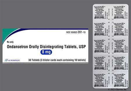 Ondansetron 8mg Orally Disintegrating Tablet package photo