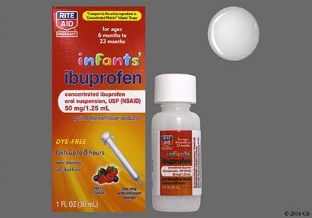 RITE AID Infants' Ibuprofen 50mg/1.25mL Concentrated Drops (Berry) package photo