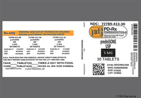 Prednisone 5mg Tablet package photo