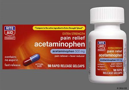 RITE AID Pain Relief Extra Strength 500mg Rapid Release Gelcap