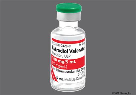 Estradiol Valerate 100mg/5mL in Oil for Injection package photo