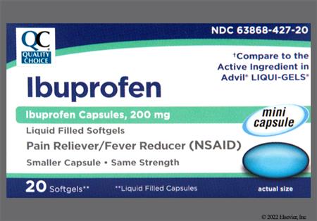 Quality Choice Ibuprofen 200mg Liquid Filled Softgel package photo