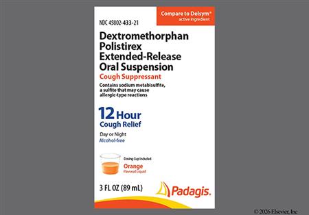 Dextromethorphan Polistirex 12 Hour Cough Relief 30mg/5mL Extended-Release Suspension (Orange)