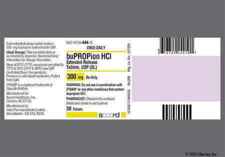 Bupropion Hydrochloride 300mg Extended-Release (XL) Tablet package photo