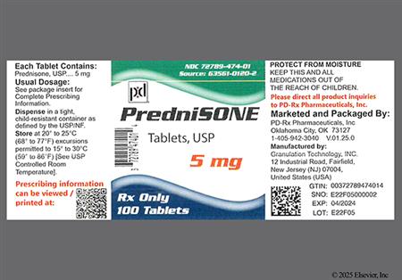 Prednisone 5mg Tablet package photo