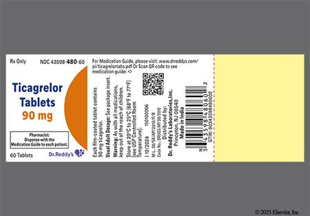 Ticagrelor 90mg Tablet package photo