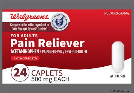 Walgreens Pain Reliever Extra Strength 500mg Caplet