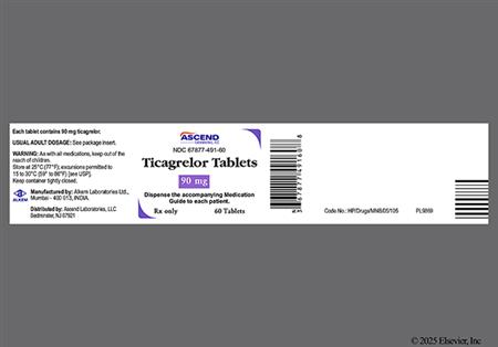 Ticagrelor 90mg Tablet package photo
