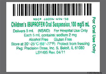 Children's Ibuprofen 100mg/5mL Suspension (Berry)