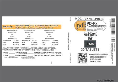 Prednisone 5mg Tablet package photo